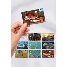 Zipzap Van Gogh Ressam Kart Kaplama Yapışkanlı Folyo Sticker (8 Adet)