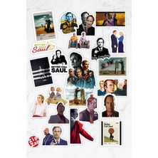 Zipzap Better Call Saul Telefon Laptop Bullet Journal Yapışkanlı Folyo Sticker Paketi (21 Adet)