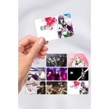 Zipzap Highschool Of The Dead Kart Kaplama Sticker 8 Adet