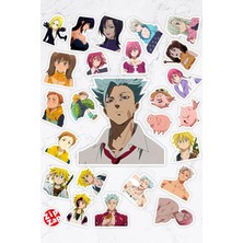 Zipzap The Seven Deadly Sins Nanatsu No Taizai Anime Yapışkanlı Folyo Sticker Paketi (25 Adet)