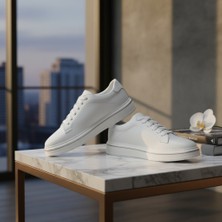 By Barretti Ithal Taban Yeni Beyaz Sneaker Ayakkabı