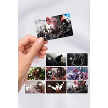 Zipzap Levi Ackerman Kart Kaplama Sticker 8 Adet