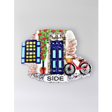 Mundy Side Polyester Kabartmalı Magnet 7 x 5,5 cm Dekoratif Hediyelik Buzdolabı Süsü (KOD:1507)
