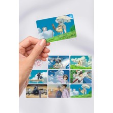 Zipzap The Wind Rises Kaze Tachinu Kart Kaplama Sticker 8 Adet