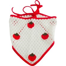 Marsilyan Çilek Örme Bohem Bandana