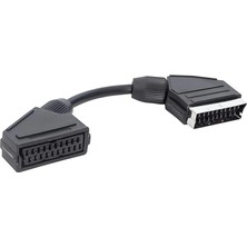 Xtechnx Scart Scart Erkek-Dişi Ara Kablo 20 cm Elektromer