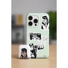 Zipzap Junji Ito Tomie Uzumaki Manga Anime Bujo Yapışkanlı Folyo Sticker Paketi (23 Adet)