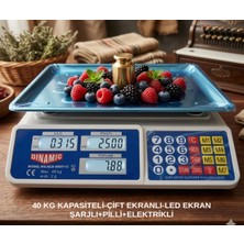 Empressco 40 kg Dijital Market Kasap Terazisi Sağlam Büyük Boy ACS809T+C