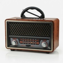 Sezy Nostaljik Radyo Meier M-157bt Retro Radyo Şarjlı - Kumandalı Usb/sd/mp3/bluetooth