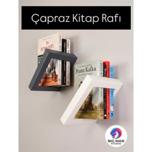 Bigman 2’li Dekoratif Çapraz Kitap Rafı