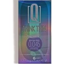 The Vivia Q Kondom Think Thin 6'lı Extra Ince 0,045 mm