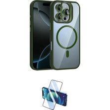 Marsilyan™- iPhone 16 Pro Kılıf Yadigar Asil Koleksiyonu - Siyah 3D Antistatik Cam Ekran Koruyucu