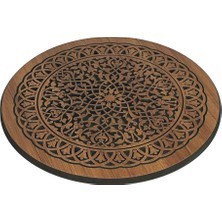 Otantik Çarşı Mdf Lam Oymalı Sehpa Tablası 40  Cm.
