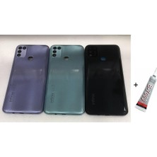 Fiberliz Infinix Hot 10 Play Arka Batarya Pil Kapağı Gümüş