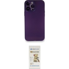 Marsilyan™- iPhone 14 Pro Kılıf Yadigar Yansıma Serisi - Siyah Mat Seramik Nano Ekran Koruyucu
