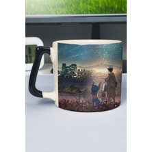Zipzap Ateşböceklerinin Mezarı Grave Of The Fireflies Anime Baskılı Seramik Lüks Kupa (1 Adet) Özel Siyah Kulp Dalga Kulp V4D