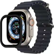 Luord-Store Watch 49MM Alüminyum Kasa Cam Ekran Koruyucu - Siyah