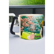 Zipzap Nanatsu No Taizai Anime Baskılı Seramik Lüks Kupa (1 Adet) Özel Siyah Kulp Dalga Kulp V4D
