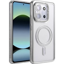 Mrt Teknik Newface Xiaomi Redmi 15C 4g Joke Simli Magneticsafe Kılıf - Gümüş