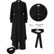 Sevanna Sahra Nakış Detaylı Tunik & Pantolon Takım
