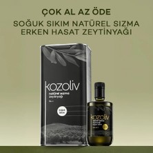 Kozoliv Soğuk Sıkım Natürel Sızma Zeytinyağı 5 Lt + Erken Hasat Soğuk Sıkım Zeytinyağı 500 ml