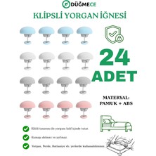 Düğmece Mantar Şeklinde Yorgan Sabitleme Iğnesi Klips — Nevresim Yorgan Kaymaz Tutucu Düğmeli Sabitleyici