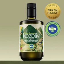 Kozoliv Organik Erken Hasat Soğuk Sıkım Zeytinyağı - İçimlik - Anne & Bebek & Çocuk - Dağ Havası 500ml