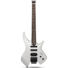 Donner HLX-500 Headless Elektro Gitar (Beyaz)