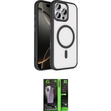 Marsilyan™- iPhone 16 Pro Max Kılıf Kıvılcım Prime - Şeffaf 360 Full Body Arka Koruyucu