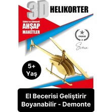 Svein Özel Üretim 3 Boyutlu Minyatür Ham Ahşap Maket Boyanabilir Eğitici Öğretici Motor Beceri Hobi Oyun