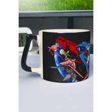 Zipzap Cowboy Bebop Anime Baskılı Seramik Lüks Kupa (1 Adet) Özel Siyah Kulp Dalga Kulp V1D