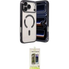 Marsilyan™- iPhone 17 Pro Kılıf Nova Işık Özel Seri - Siyah Joko Magic 5d Hayalet Cam