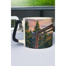 Zipzap Kimi No Na Wa Anime Baskılı Seramik Lüks Kupa (1 Adet) Özel Siyah Kulp Dalga Kulp V4D