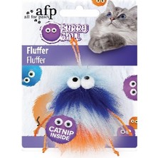 Kmrsfres Afp Furry Ball - Tüylü Renkli Fare Oyuncak Turuncu