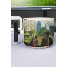 Zipzap The Last Of Us Baskılı Seramik Lüks Kupa (1 Adet) T Şeklinde Özel Siyah Kulp Dalga Kulp V5T