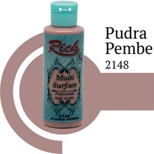 Aydogan's Rich Multi Surface 2148 Pudra Pembe Akrilik Boya 120 cc