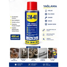 Zimak ZMK-1286 Çok Amaçlı Genel Bakım Yağlama Bakım Pas Sökücü Onarıcı Sprey Yağ Zm-40 400 ml