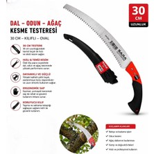 Sara S648 Oval Kılıflı Budama Ağaç Ahşap Testeresi 300 mm Oval Testere Kılıflı