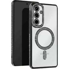 Aslanoğlu Store Newface Samsung Galaxy S25 Fe Joke Simli Magneticsafe Kılıf - Siyah