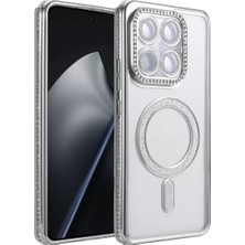 Aslanoğlu Store Newface Xiaomi Mi 15T Pro Joke Simli Magneticsafe Kılıf - Gümüş