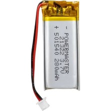 Aslanoğlu Store Powermaster 501540 3.7 Volt 280 Mah Lityum Polimer Pil