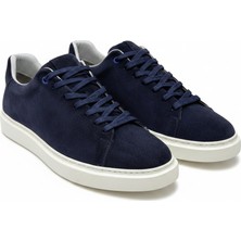 By Barretti Lacivert Süet Büyük Numara Sneaker