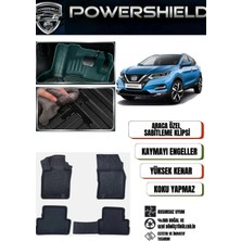 POWERSHIELD  Nissan Qashqai 2013-2021 Uyumlu Araca Özel Premium 5D Havuzlu Oto Paspas Takımı