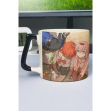 Zipzap Bocc Hi The Rock! Anime Baskılı Seramik Lüks Kupa (1 Adet) Özel Siyah Kulp Dalga Kulp V2D