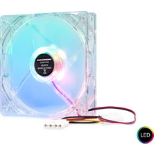 Aslanoğlu Store Kasa Fanı LED 120 mm Şeffaf HDX1502