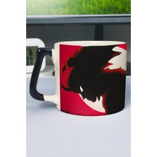 Zipzap Devilman: Crybaby Anime Baskılı Seramik Lüks Kupa (1 Adet) Özel Siyah Kulp Dalga Kulp V3D