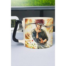 Zipzap Food Wars Anime Baskılı Seramik Lüks Kupa (1 Adet) Özel Siyah Kulp Dalga Kulp V3D