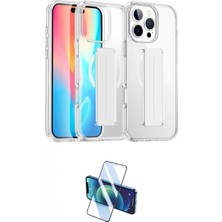 Marsilyan™- iPhone 16 Pro Kılıf Nova Işık Koleksiyonu - Siyah 3D Antistatik Cam Ekran Koruyucu