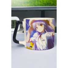 Zipzap Angel Bea Tsss Anime Baskılı Seramik Lüks Kupa (1 Adet) Özel Siyah Kulp Dalga Kulp V3D