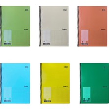 Umut U-Deep A4 Spiralli Defter Pp. Kapak 60 Yp. Çizgisiz 6'lı
